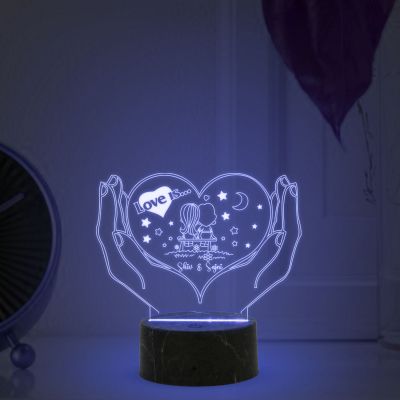 Couple Night Lamp With Customized Name's